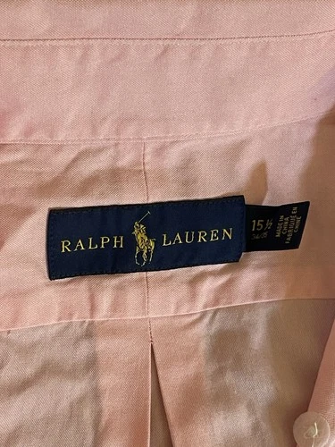 Ralph Lauren Salmon Long Sleeve Button Down 15 1/2 34/35 - photo 4