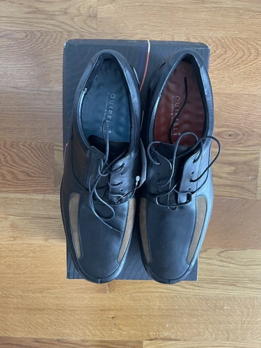 Quirelli Leather Dress Shoes Mens Sz 10 Black/Brown - photo 5
