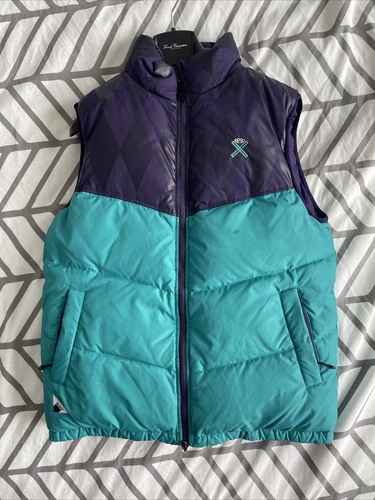 10 Deep Reversible Puff Vest Sz M
