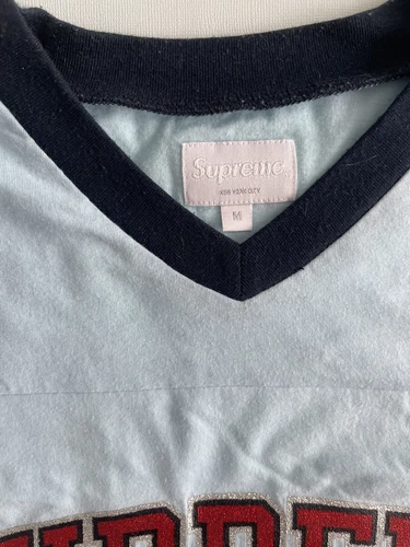 Supreme Glitter Football T Shirt Sz M 100% Authentic - photo 4