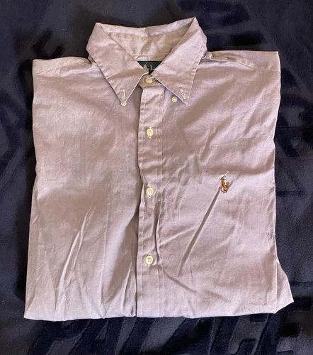 Ralph Lauren Purple Button Down Shirt - Size 15 1/2