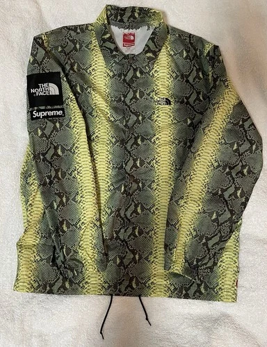 Supreme X The North Face Snakeskin Coaches Jacket Sz M