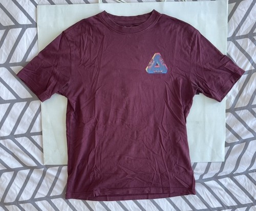Palace Triple Tri Ferg T Shirt Burgundy Sz M 100% Authentic - photo 2