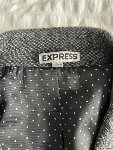 Express Dark Grey Blazer Sz 40R 100 % Authentic - photo 3