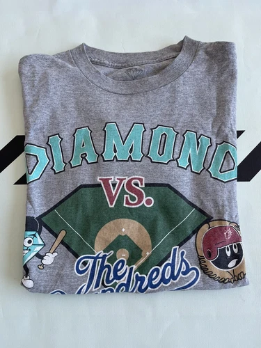Diamond Supply Co X The Hundreds Baseball T Shirt Grey Sz M - photo 3