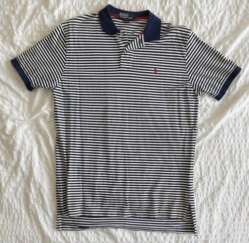 Polo By Ralph Lauren Striped Polo Sz L 100 % Authentic - photo 2