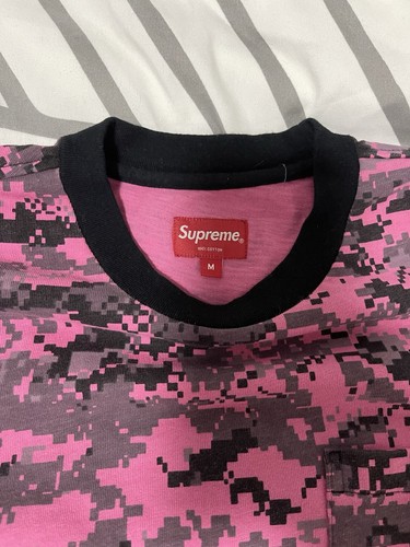 Supreme Digital Camo Pocket Long Sleeve Pink Sz M - photo 3