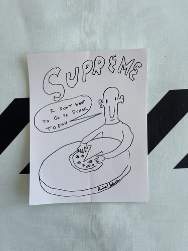 Supreme Daniel Johnston No School Sticker