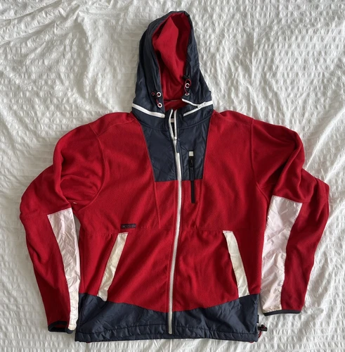 Rocksmith Red Zip Up Fleece Sz M 100 % Authentic