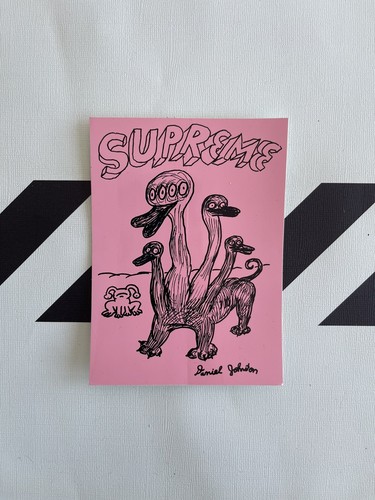 Supreme Daniel Johnston Sticker - 100% Authentic