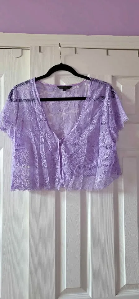 NEW New Noir Women's Lace Cardigan Size 1X thumbnail