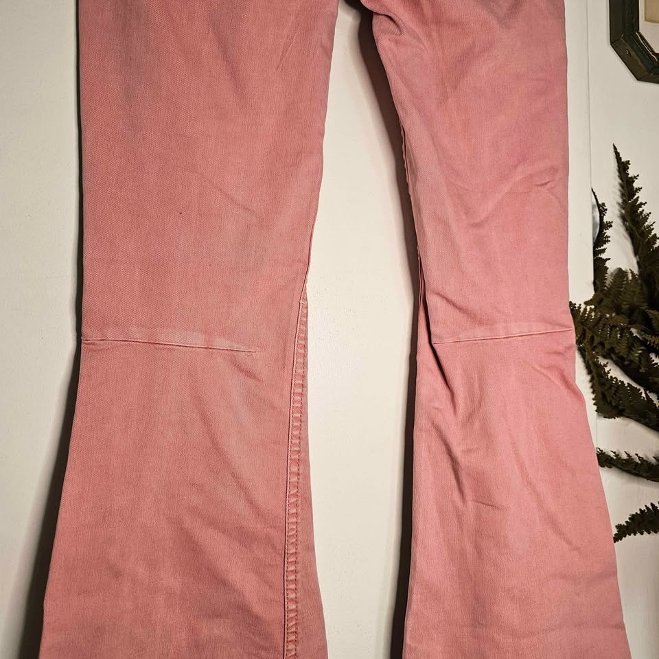 Free People Pink Bell Bottom Flare Jeans - Size 27 - photo 4