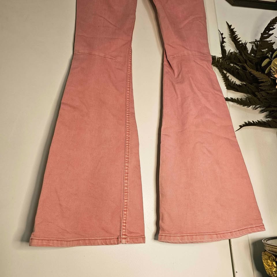 Free People Pink Bell Bottom Flare Jeans - Size 27 - photo 5