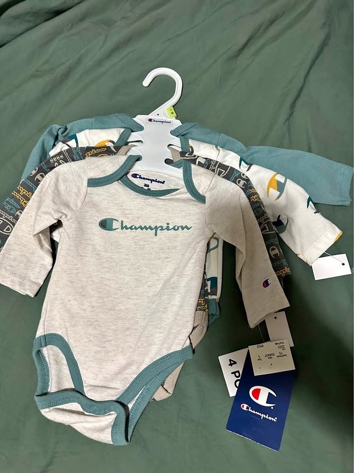 Baby 4 piece bodysuit (Champion). Size 3m. NEW
