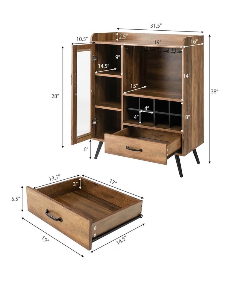 Mid-Century Bar Cabinet - photo 3