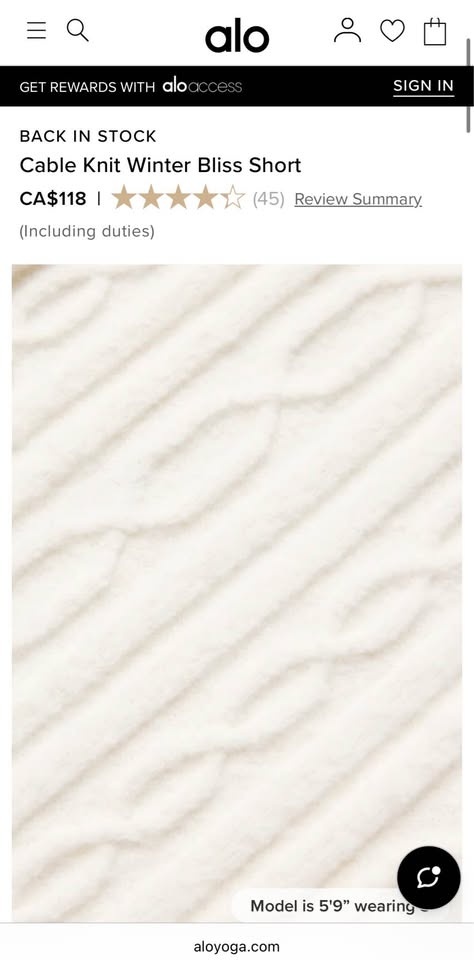 Brand New Alo Yoga Cable Knit shorts Size XS (with Tags on) - photo 4
