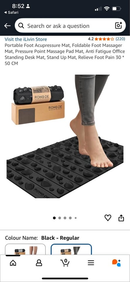 Brand new never used Foot Accupressure Mat (in box)