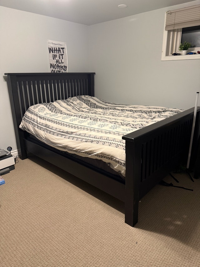 Queen Size Black Bed Frame only