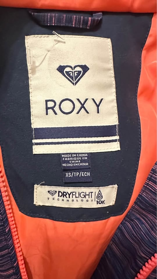 ROXY Snowboarding Jacket Women XSmall Purple Valley Hood Coat - photo 3