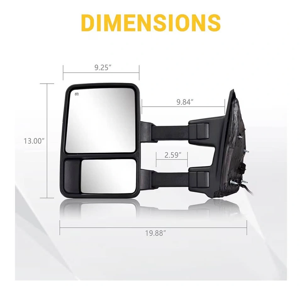 Sanooer Towing Mirrors for 1999-2016 Ford F250-F550 - photo 4