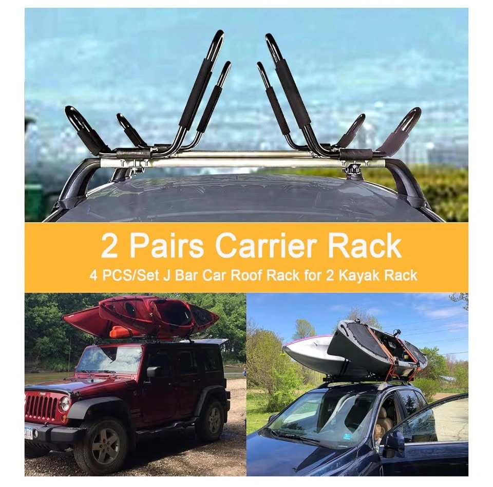 PIRIPARA Kayak Roof Rack 2 Pairs J-Bar Carrier Holder - photo 2