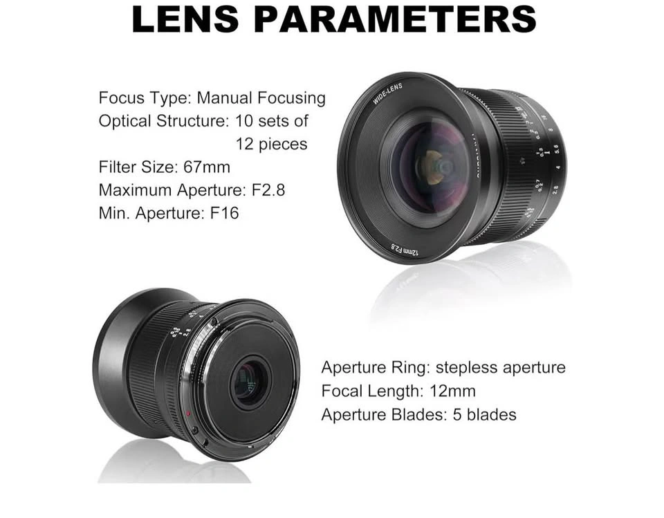 7artisans 12mm F2.8 Ultra Wide Angle APS-C Lens - photo 3