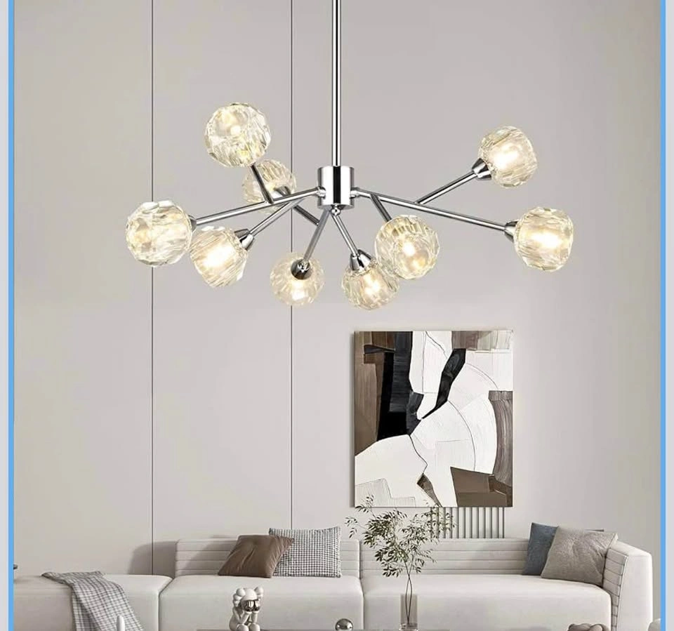 Chandelier Modern Crystal Pendant Light Chandelier 9 Lights Cont