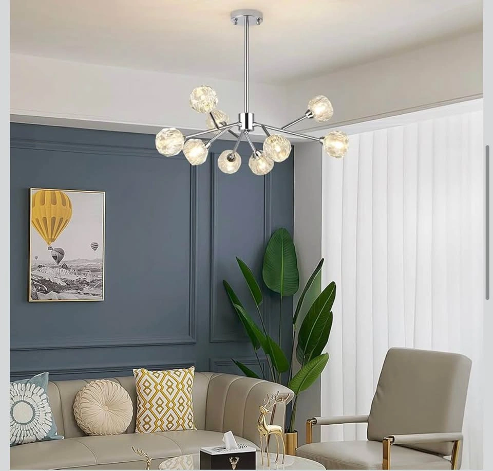 Chandelier Modern Crystal Pendant Light Chandelier 9 Lights Cont - photo 3