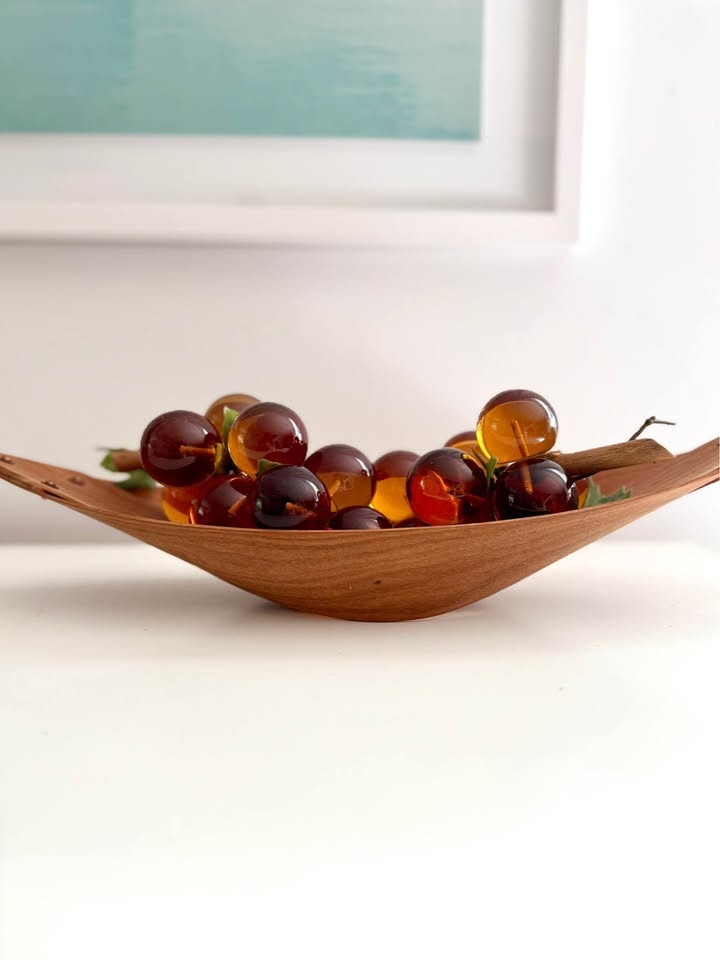 Brent Rourke Signed Dory Basket - Cherry Wood - photo 3