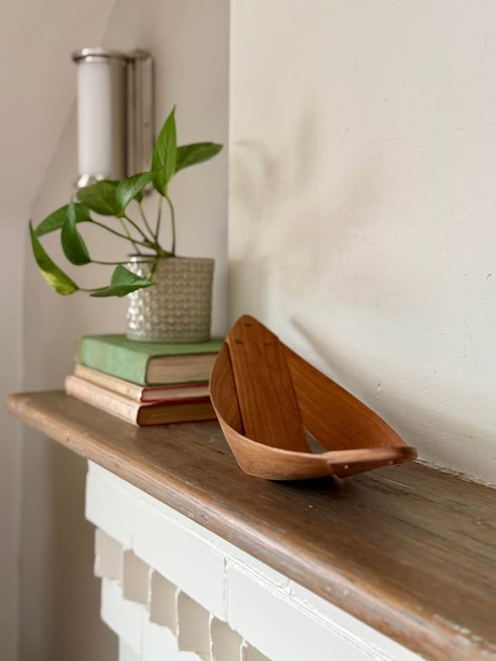 Brent Rourke Signed Dory Basket - Cherry Wood - photo 4