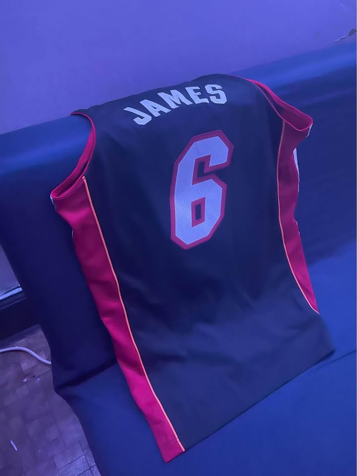 Adidas NBA Miami 6 Lebron James Jersey - photo 2