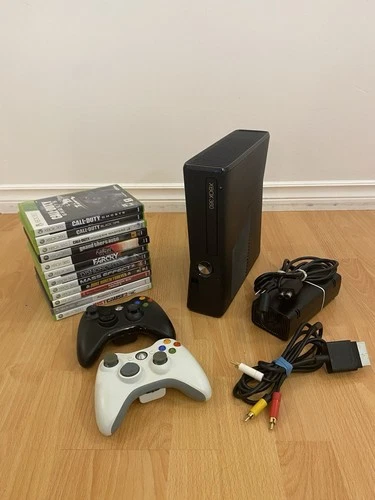 Xbox 360s 250GB Console Bundle w/ 2 Controllers & 12 Games