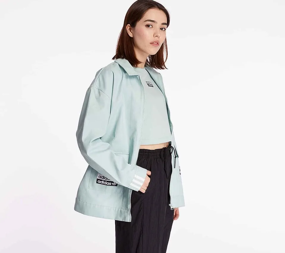 NEW Adidas Mint Green Women's Full Zip Jacket Size S image indicator(6)