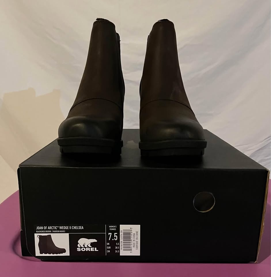 BNIB Sorel Joan of Arctic Wedge 2 Chelsea Boots - Size 7.5 - photo 3