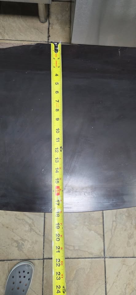 Modern Espresso Half-Moon Console Table - photo 4