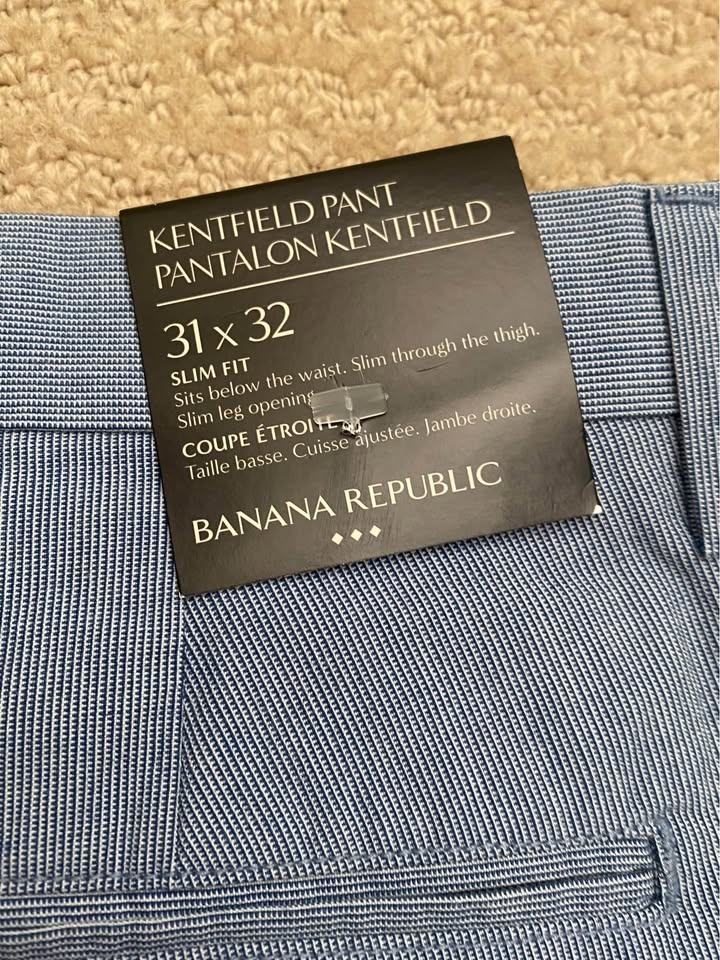 Banana Republic Kentfield Slim Fit Pants 31x32 - NEW w/ Tags - photo 3