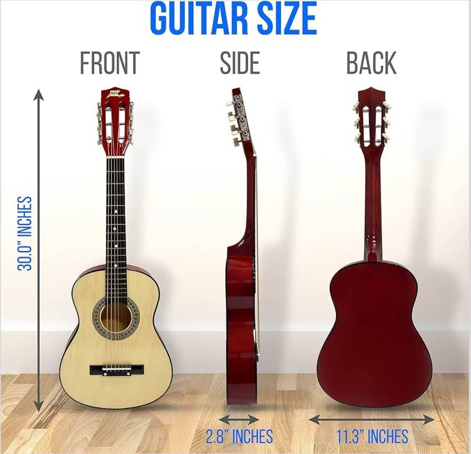 Pyle 30" Classical Acoustic Guitar Kit - 1/4 Size - photo 2