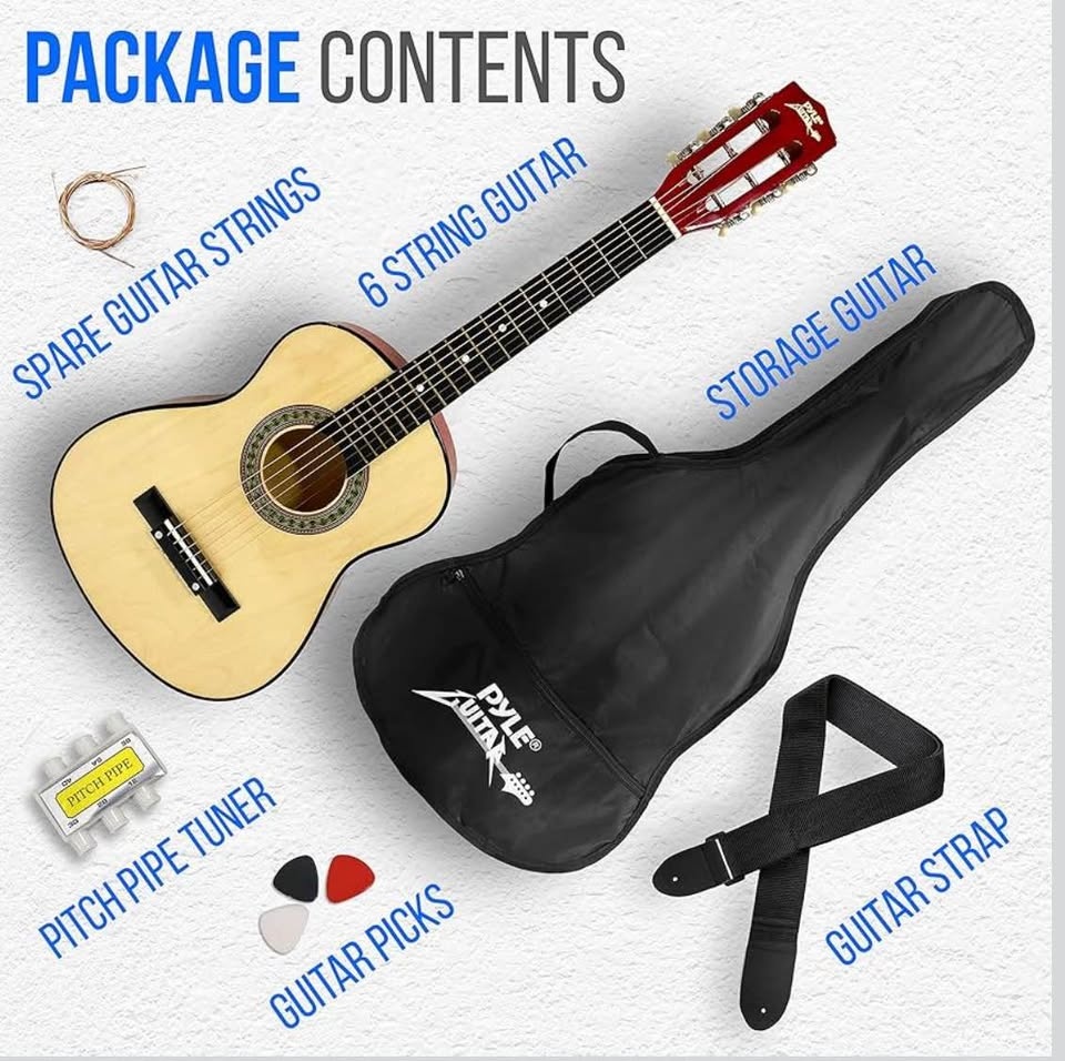Pyle 30" Classical Acoustic Guitar Kit - 1/4 Size - photo 3