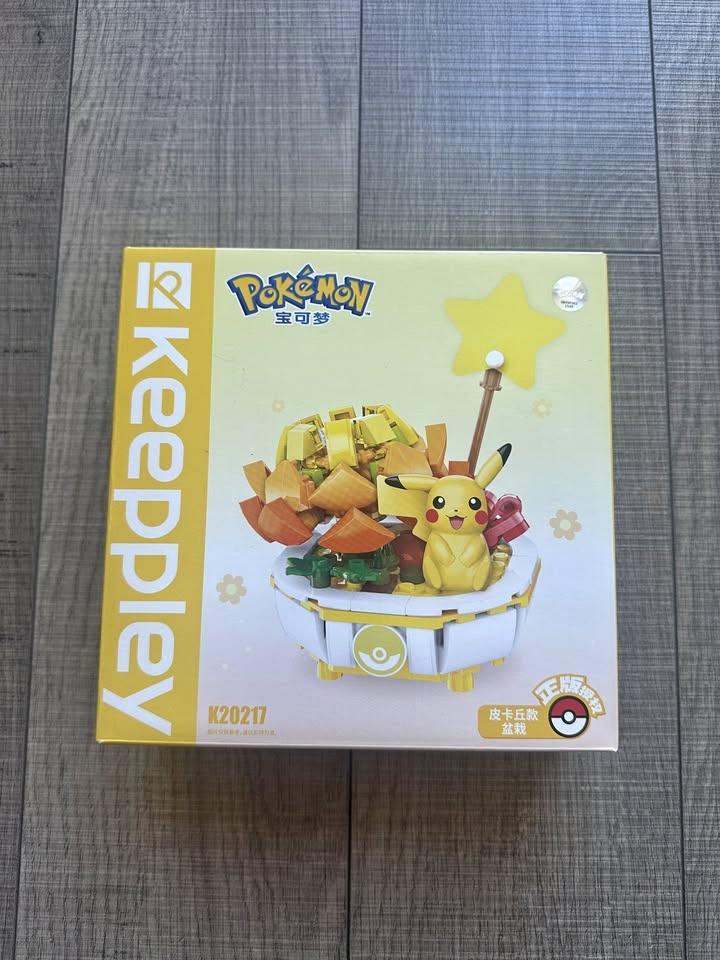 QMAN Keeppley Pokemon Bonsai Pikachu Building Block set