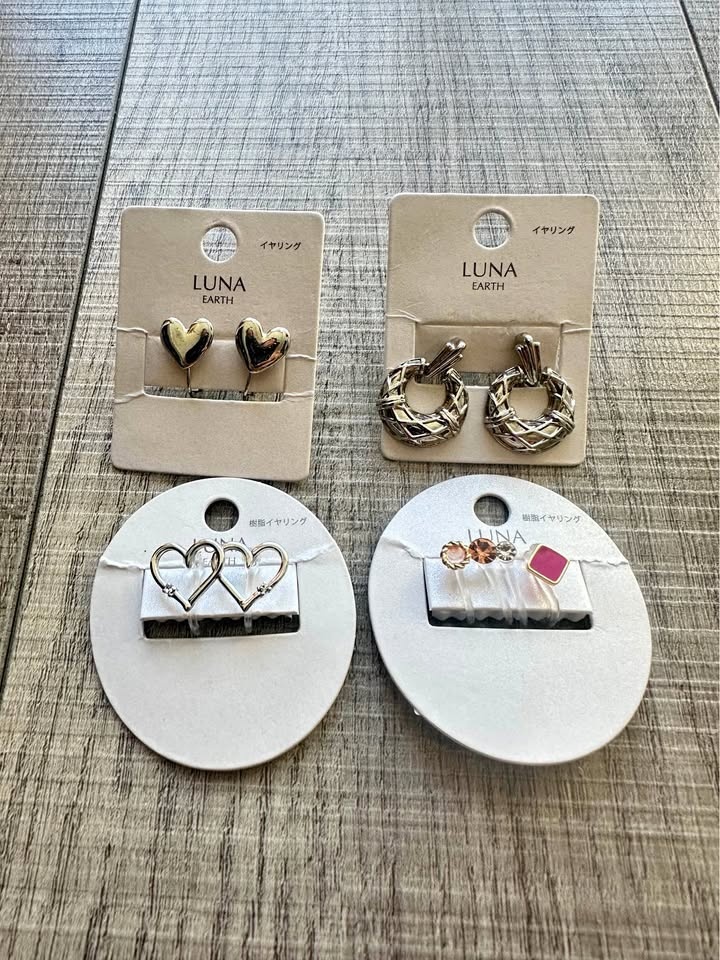 Luna Earth clip on earrings ($5 per pair)