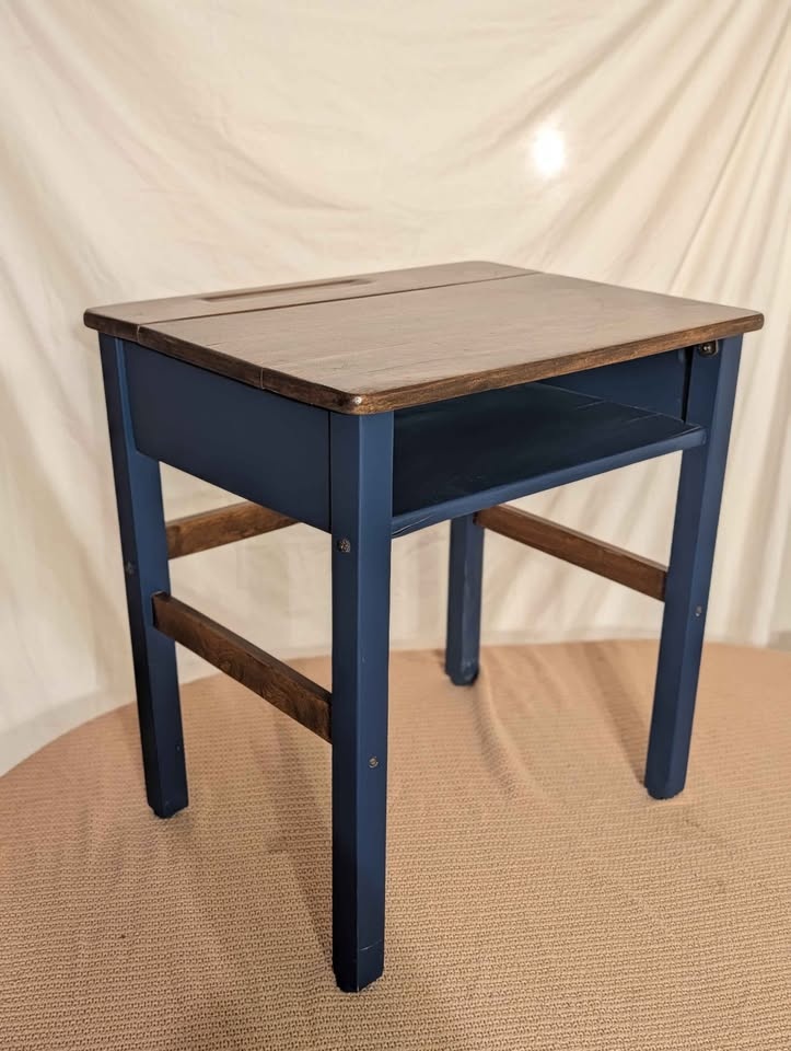 Antique School Desk or Side Table - photo 2