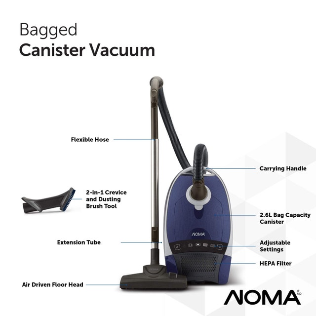 NOMA SurfaceElite Multi-Surface Bagged Canister Vacuum - photo 2