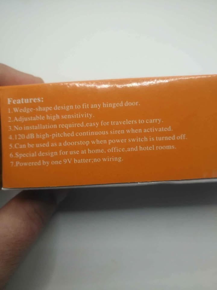 NEW Door Stop Security Alarm Wedge Stopper - photo 2