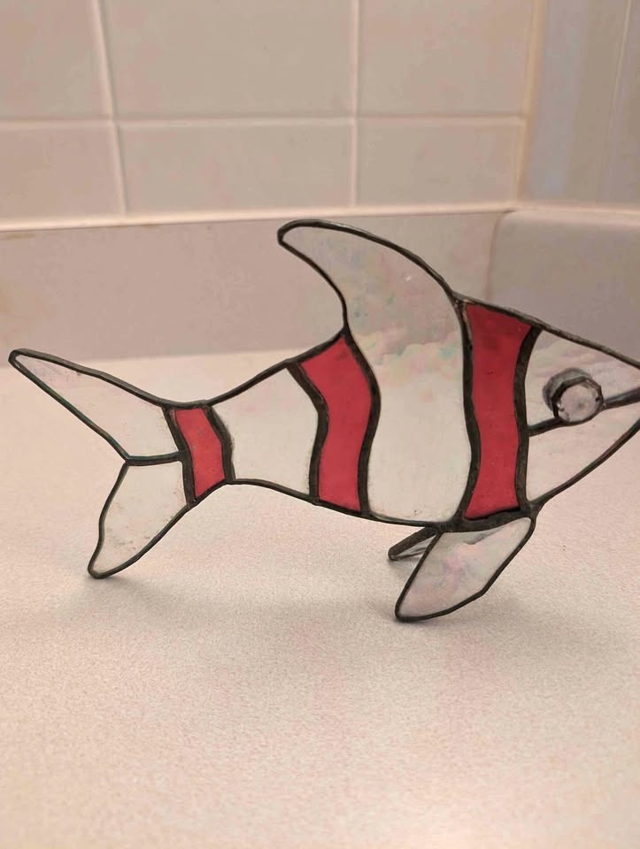Vintage Sun Catcher Freestanding Fish