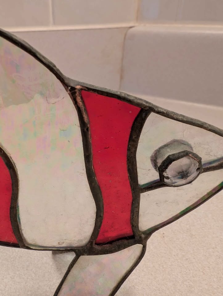Vintage Sun Catcher Freestanding Fish - photo 2