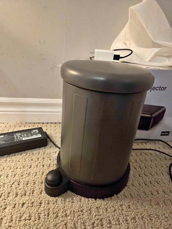 Trash Can with Soft Close Lid