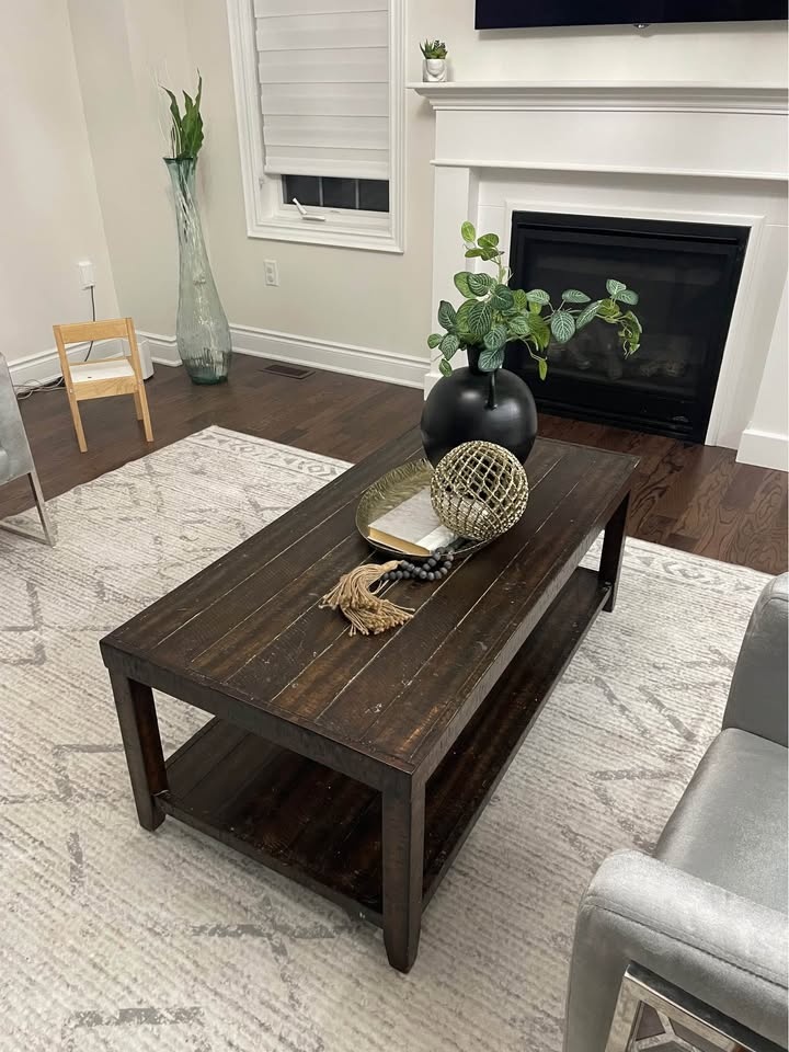Wooden Brown Sofa Table – Must Go! - photo 2