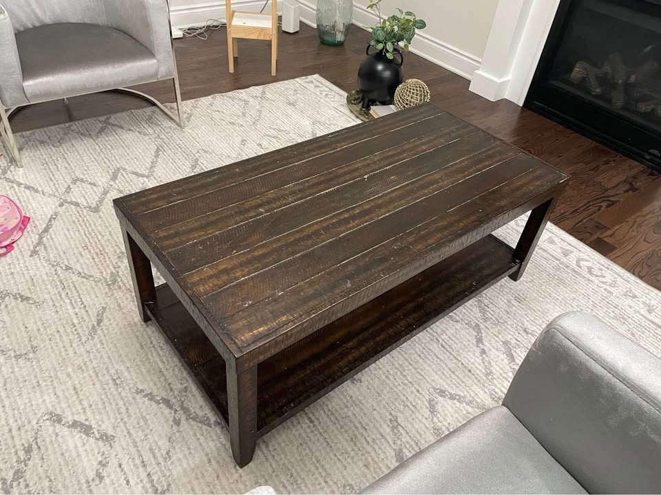Wooden Brown Sofa Table – Must Go! - photo 3