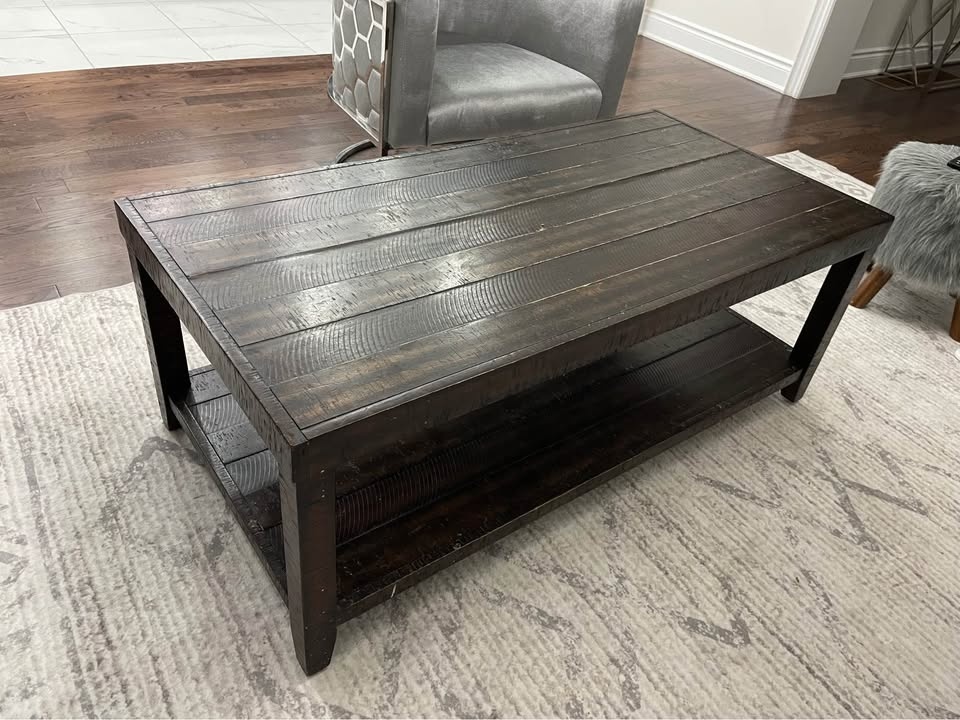 Wooden Brown Sofa Table – Must Go! - photo 5