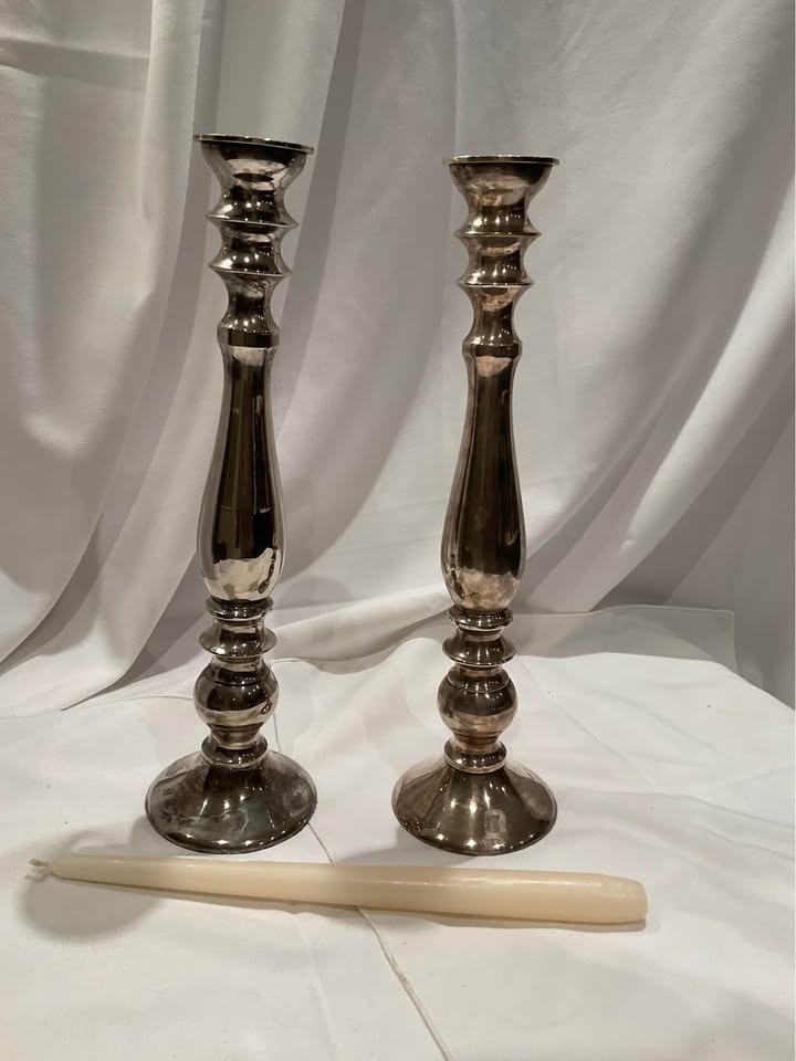 Candlesticks PAIR Vintage Bombay - photo 2